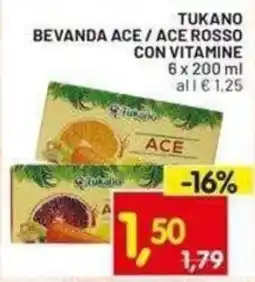 Centro Commerciale Discount Tukano bevanda Ace / Ace rosso con vitamine offerta