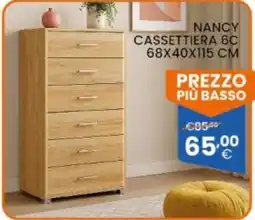 Brigros Nancy cassettiera 6c offerta