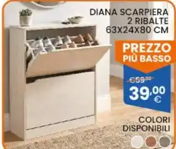 Brigros Diana Scarpiera 2 Ribalte offerta