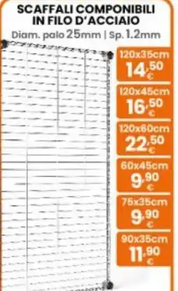 Brigros Scaffali componibili in filo d'acciaio offerta