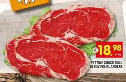 Centro Commerciale Discount Fettine chuck roll di bovino irlandese offerta
