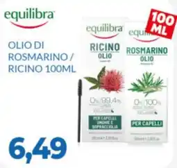 GeD Shopping Olio di rosmarino / ricino Equilibra offerta