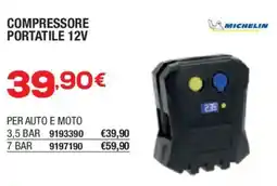 Bricofer Compressore portatile 12V Michelin offerta