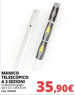 Brico Io Manico telescopico a 3 sezioni offerta