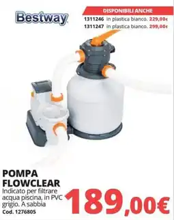 Brico Io Bestway Pompa Flowclear offerta