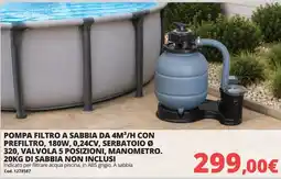 Brico Io Pompa filtro a sabbia offerta