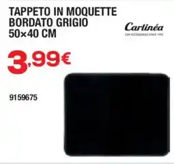 Bricofer Tappeto in moquette bordato grigio offerta