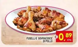 Centro Commerciale Discount Fuselli e sovracosce di pollo offerta