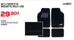 Bricofer Tappeti in moquette rally line WRC offerta