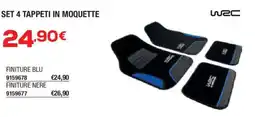 Bricofer Set 4 tappeti in moquette WRC offerta