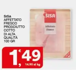 Quick Sisa Sisa affettato fresco prosciutto cotto di alta qualità offerta