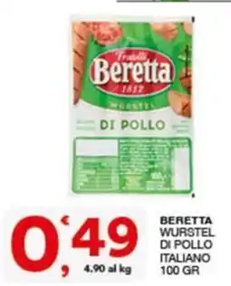 Quick Sisa Beretta wurstel di pollo italiano offerta