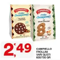 Quick Sisa Campiello Frollini vari gusti offerta