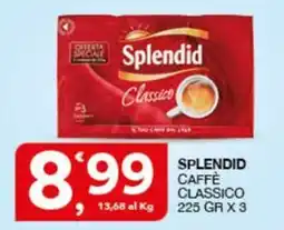 Quick Sisa Splendid Caffè Classico offerta