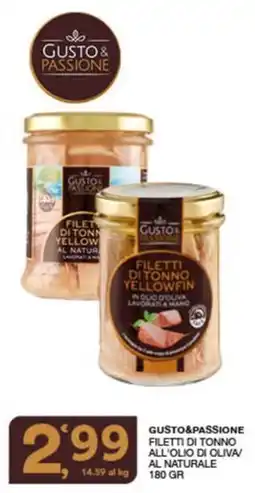 Quick Sisa Filetti di tonno yellowfin offerta