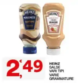 Quick Sisa Heinz Salse vari tipi offerta