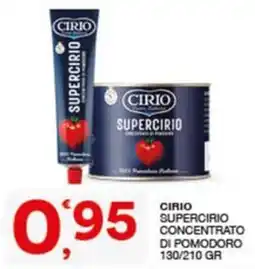 Quick Sisa Cirio supercirio concentrato di pomodoro offerta