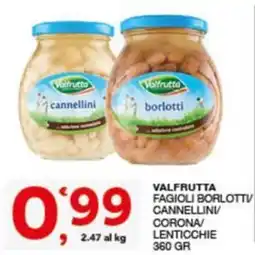 Quick Sisa Valfrutta fagioli borlotti/cannellini/corona/lenticchie offerta