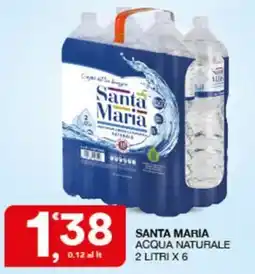 Quick Sisa Santa Maria acqua naturale offerta