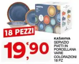 Quick Sisa Servizio piatti in porcellana KaSaViva offerta