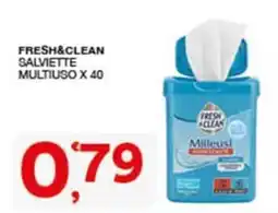 Quick Sisa Fresh&clean salviette multiuso offerta