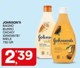 Quick Sisa Johnson's bagno burro cacao offerta