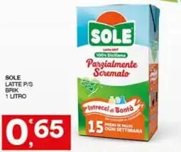 Quick Sisa Sole latte p/s offerta