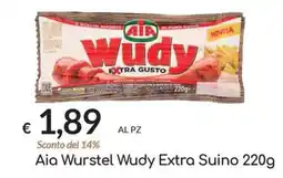 Carni e Affini Supermercati Aia Wurstel Wudy Extra Suino offerta