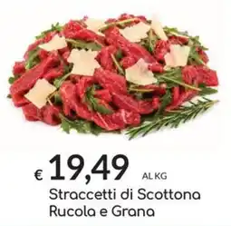 Carni e Affini Supermercati Straccetti di Scottona Rucola e Grana offerta