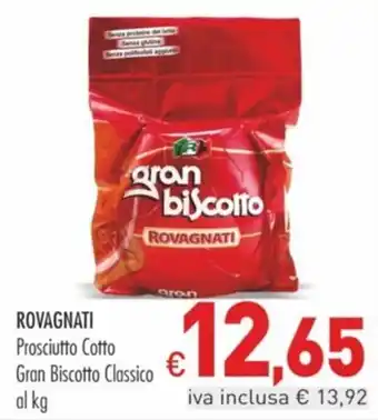 Cash & Carry Grossy Prosciutto Cotto Gran Biscotto Classico Rovagnati offerta