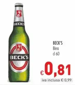 Cash & Carry Grossy Beck's Birra offerta