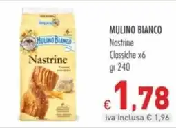 Cash & Carry Grossy Mulino Bianco Nastrine Classiche offerta