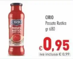 Cash & Carry Grossy Passata Rustica Cirio offerta
