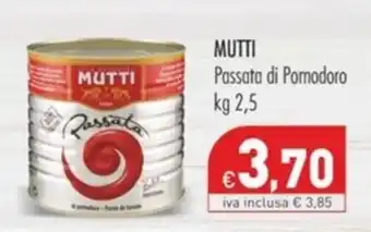 Cash & Carry Grossy Mutti Passata di Pomodoro offerta