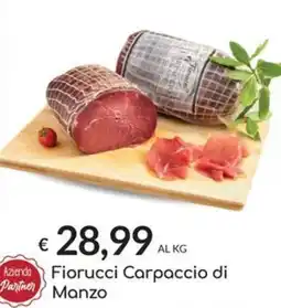 Carni e Affini Supermercati Fiorucci Carpaccio di Manzo offerta
