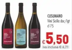 Cash & Carry Grossy Vini Sicilia doc/Igt Cusumano offerta