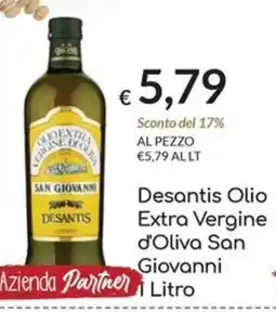Carni e Affini Supermercati Desantis Olio Extra Vergine d'Oliva San Giovanni offerta