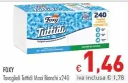 Cash & Carry Grossy Foxy Tovaglioli Tutti Di Maxi Bianchi offerta