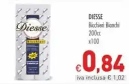 Cash & Carry Grossy Diesse Bicchieri Bianchi offerta