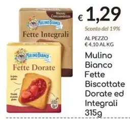 Carni e Affini Supermercati Mulino Bianco Fette Biscottate Dorate ed Integrali offerta
