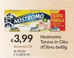 Carni e Affini Supermercati Nostromo Tonno in Olio d'Oliva offerta