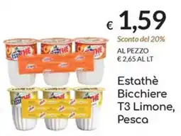 Carni e Affini Supermercati Estathè Bicchiere T3 Limone, Pesca offerta