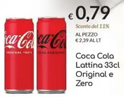 Carni e Affini Supermercati Coca Cola Lattina Original e Zero offerta