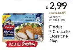 Carni e Affini Supermercati Findus 2 Croccole Classiche offerta