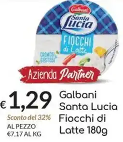 Carni e Affini Supermercati Galbani Santa Lucia Fiocchi di Latte offerta