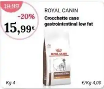 Royal Canin Crocchette cane gastrointestinal low fat