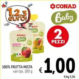 Spazio Conad Conad Baby 100% frutta mista offerta