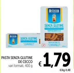 Spazio Conad Pasta senza glutine De Cecco offerta