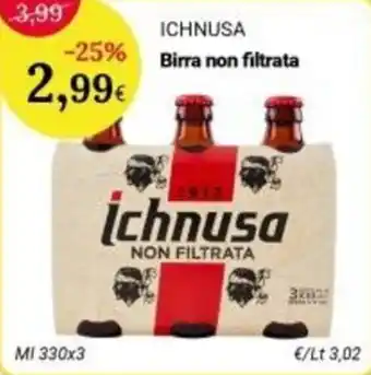 Ichnusa birra non filtrata