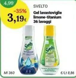 Re Mercato Lucrezia Svelto Gel lavastoviglie limone-titanium offerta